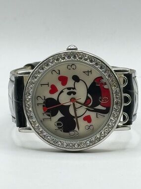 Disney Mickey Mouse MZ Berger & Co Women's Watch Black Band (New Battery)